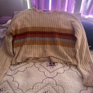 Striped Beige Sweater